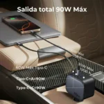 UGREEN Cargador 90W Carro Carga Rápida Cable USB-C Retráctil Incluido EC603 - Imagen 2