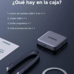 Lector de tarjetas SD +TF 4.0 con USB-C 3.0 iPhone 17 Ugreen CM898 - 65095 - Imagen 7