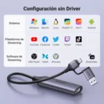 Ugreen Tarjeta de Captura Full HD 1080P 4K HDMI USB-C CM716 - 25854 - Imagen 6