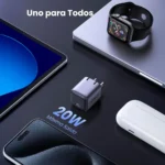 Cargador USB C GAN Nexode 20W UGREEN CD318 Gris - Imagen 2