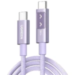 Cable Ugreen Uno Carga rápida USB C a USB C 100w L509 65216 púrpura