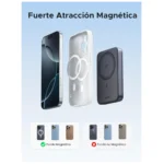 Power Bank Cargador Ugreen 10000 mAh Qi2 Magnético + PD 30W Bateria Carga Rápida Pb761-45763 - Imagen 5