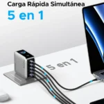 Ugreen Cargador Nexode Pro 100w 5 En 1 Pantalla LCD Gan X773 - Imagen 5