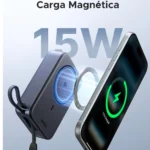 Power Bank Magnético UGREEN PB567 Qi2 20000mAh Cable Integrado - Imagen 2