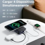 Power Bank Magnético UGREEN PB567 Qi2 20000mAh Cable Integrado - Imagen 3