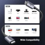 Ugreen Cable HDMI Version 2.1 de 2m Ugreen 8K 60Hz 4K y 2K 240Hz 1080P 240Hz - Imagen 2