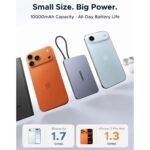 UGREEN Power Bank MagFlow Air Magnetic 10000mAh Qi2 15W PB570 - Imagen 3