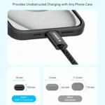 Cable ANKER ZOLO 240W USB-C A USB-C 1.8 m para MacBook, iPad Pro, iPhone, DJI - Imagen 4