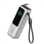 Anker Power Bank 25K, 165W, Built-In USB-C and Retractable Cable silver - Imagen 2