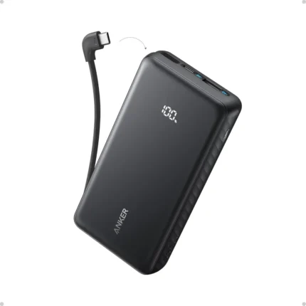 Anker Zolo Powerbank 20000mAh 22.5W Fast Charging con Cable USB-C Integrado - A110EH11