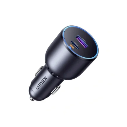 Cargador para Auto 63W USB-C USB-A Carga Rápida para iPhone Xiaomi Galaxy EC701 35023
