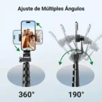 Tripode Palo de Selfie con Control Remoto Bluetooth UGREEN - LP680 170cm - Imagen 4