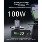 Cargador Anker Prime 100W GaN 3 Puertos USBC USBA - Imagen 2