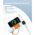 Ugreen Magflow 10000mah Power Bank Qi2 25w Magsafe Naranja PB773 - Imagen 3