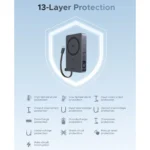 Ugreen Magflow 10000mah Power Bank Qi2 25w Magsafe Gris PB773 - Imagen 7
