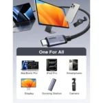 Cable UGREEN USB-C a USB-C Gen4 240W 80 Gbps Thunderbolt Video 16K 60Hz 240W L706 - Imagen 5
