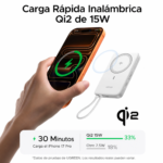 UGREEN Power Bank MagFlow Air Magnetic 10000mAh Qi2 15W PB570 - Imagen 2