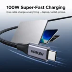 UGREEN Cable Magnético USB-C a USB-C 100W PD 1m E-Marker Trenzado L520 - 55517 - Imagen 4