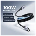 UGREEN Cable Magnético USB-C a USB-C 100W PD 1m E-Marker Trenzado L520 - 55517 - Imagen 2